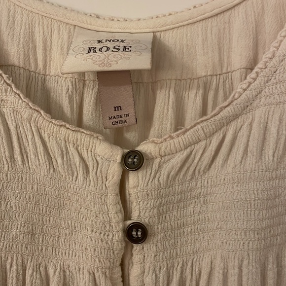 Medium Knox Rose Boho Cream Blouse - Picture 3 of 3